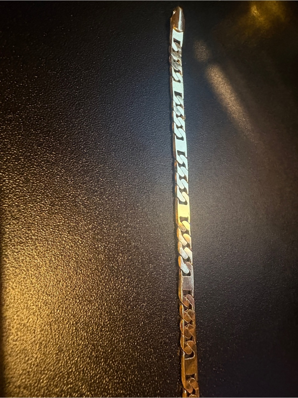Gold Plated Brass Bracelet 7 inches - NEW NEVER WORN